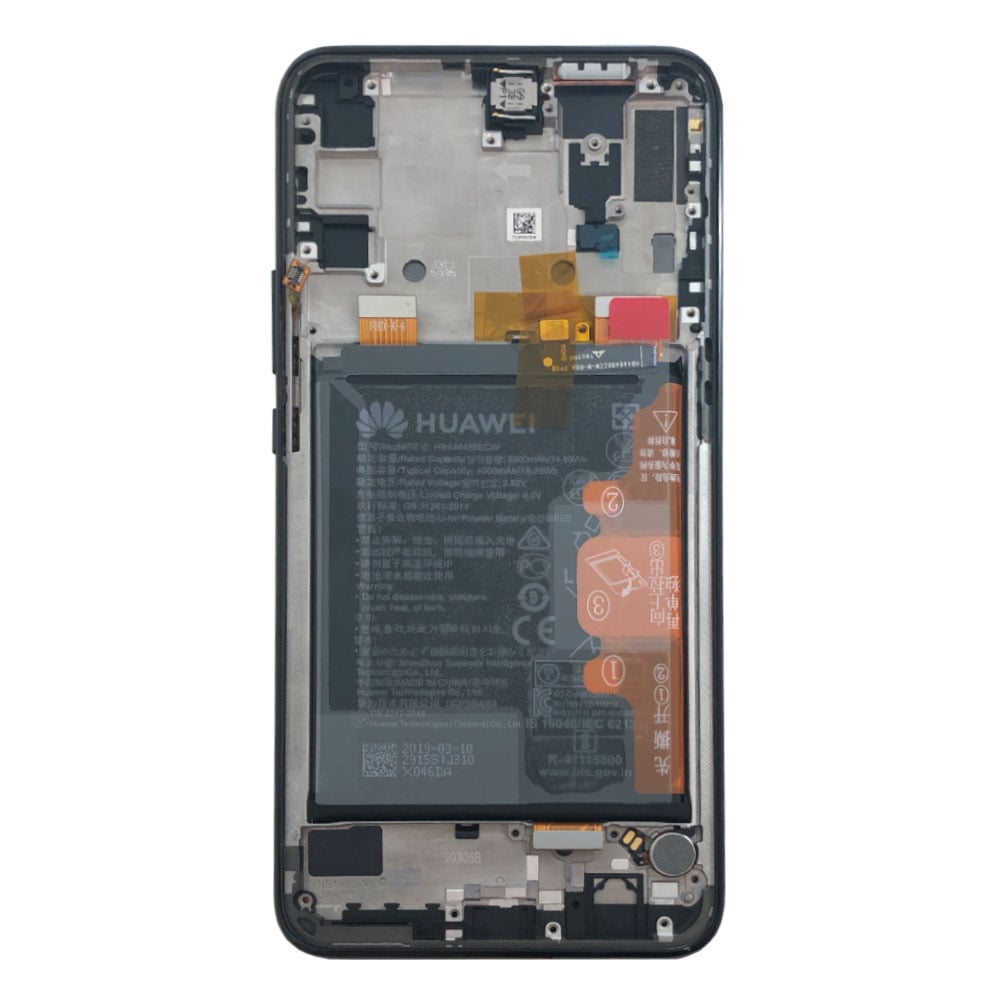 Huawei P Smart Z (STK-LX1)/Y9 (2019) Prime (STK-L21M) LCD Display + Touchscreen + Frame Incl. Battery and Parts 02352RRF Black