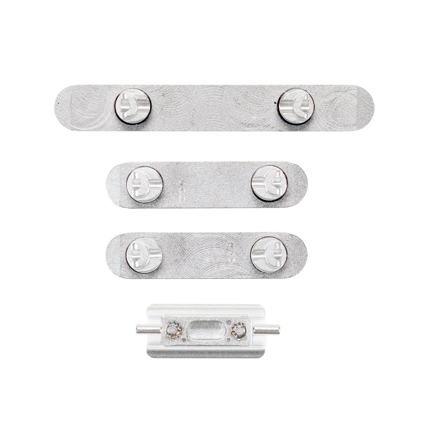 Apple iPhone XS Max Side Plugs Set  Silver