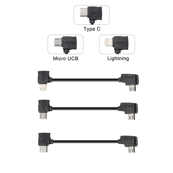 DJI 3pcs Data USB Cable 15CM for Mavic/Air/Spark/Pro series