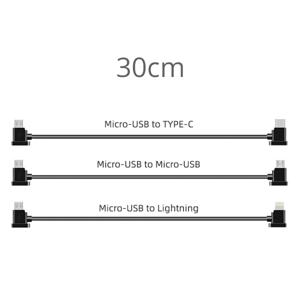 DJI 3pcs Data USB Cable 30CM for Mavic/Air/Spark/Pro series