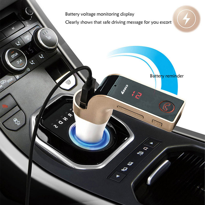 Earldom in-car Bluetooth Stereo FM Transmitter - M7 - Black