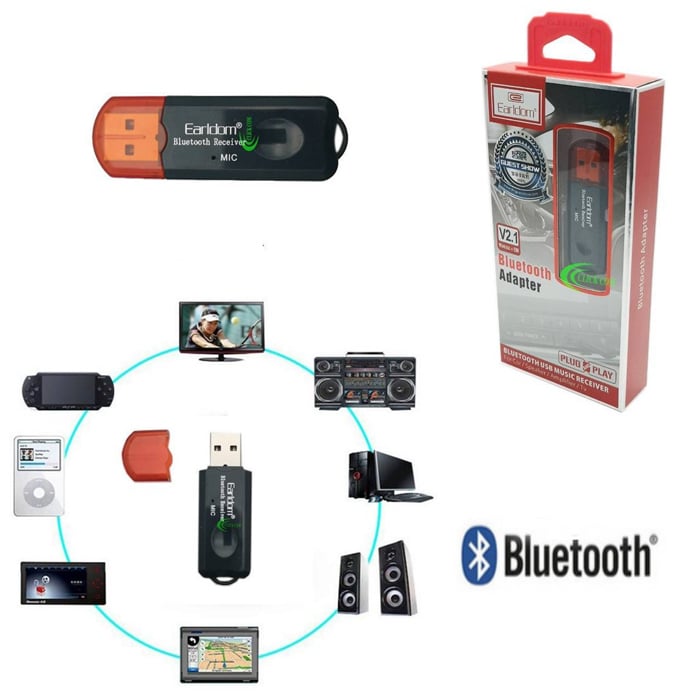 Earldom USB in-car Bluetooth Stereo FM Transmitter - M24