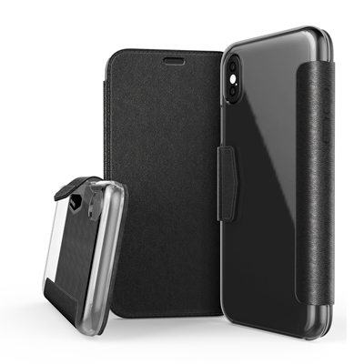 X-doria Apple iPhone X Book Case Engage Folio - 3X2C0801A | 6950941460835 - Black Leather