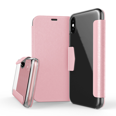 X-doria Apple iPhone X Book Case Engage Folio - 3X2C0809A | 6950941460842 Pink Leather