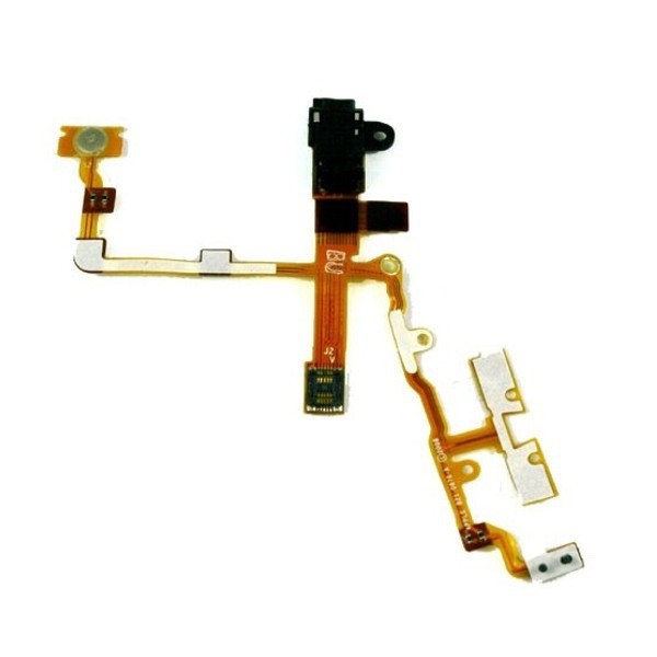 Apple iPhone 3G/iPhone 3GS Headphone Jack Flex Cable With Power and Volume buttons Black 