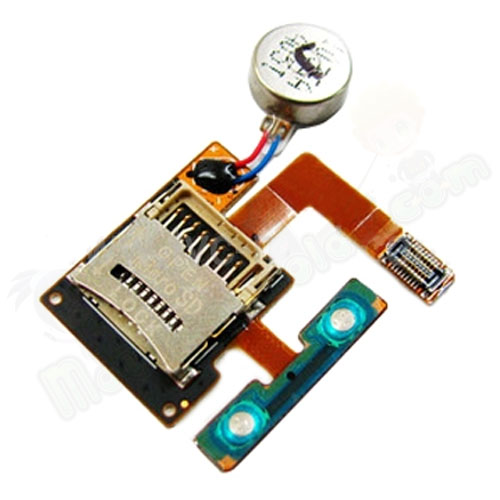 Samsung S8000 Jet Memorycard reader Flex Cable With Vibration and Volume Buttons  
