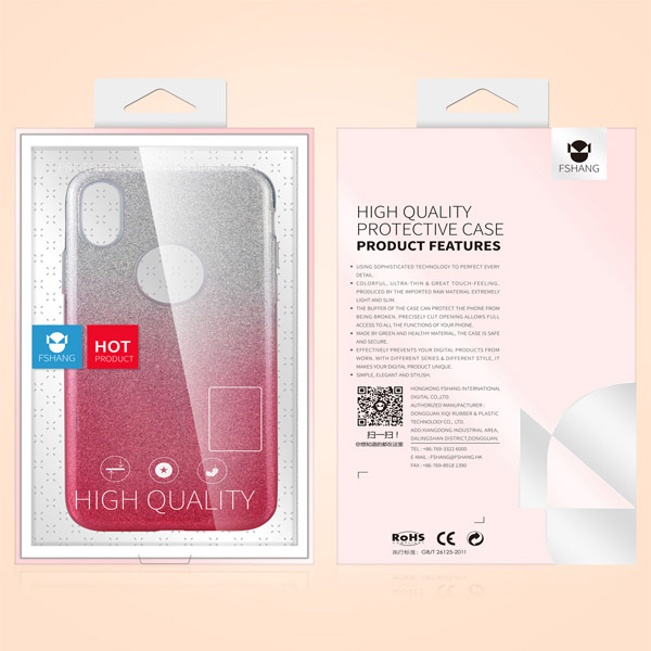 Fshang Samsung G950F Galaxy S8 TPU Case Rosy Rose Gold