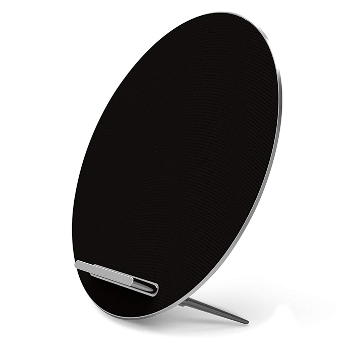 Funxim Bluetooth Stereo Speaker with built-in Fast Wireless Charger - MoonSonata W8 - Black Silver