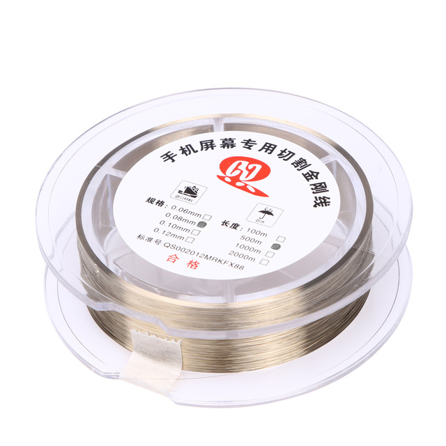 Refurbishing  Cutting Wire Gold Molybdenum - 0.06mm - 1000mtr 