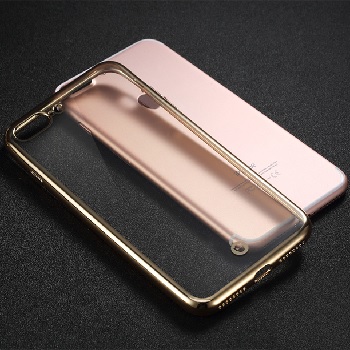 Fshang iPhone 7/iPhone 8/iPhone SE (2020) TPU Case - Soft Plating - Gold