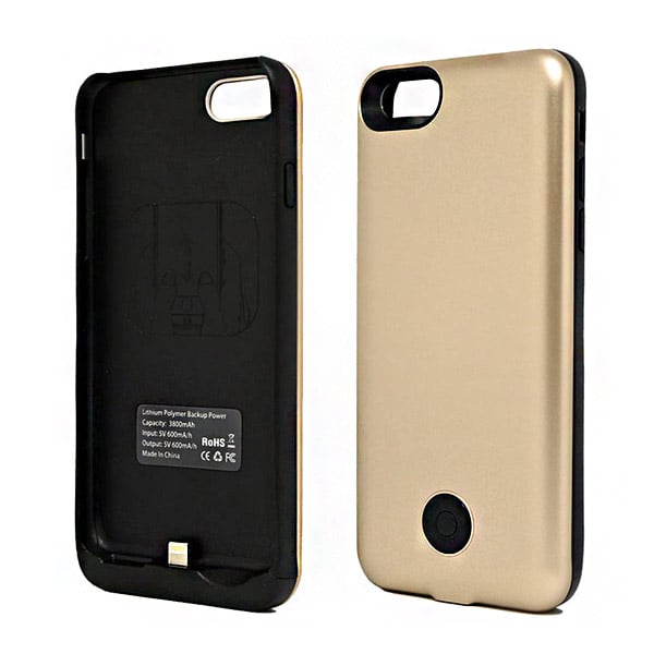 Backup Power - External Battery Case 3800 mAh - For IPhone 7/8 - Gold