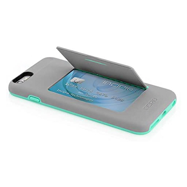  Incipio - iPhone 6G/iPhone 6S - Credit Card With Kick Stand Case - Gray 