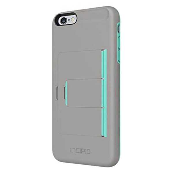  Incipio - iPhone 6G/iPhone 6S - Credit Card With Kick Stand Case - Gray 