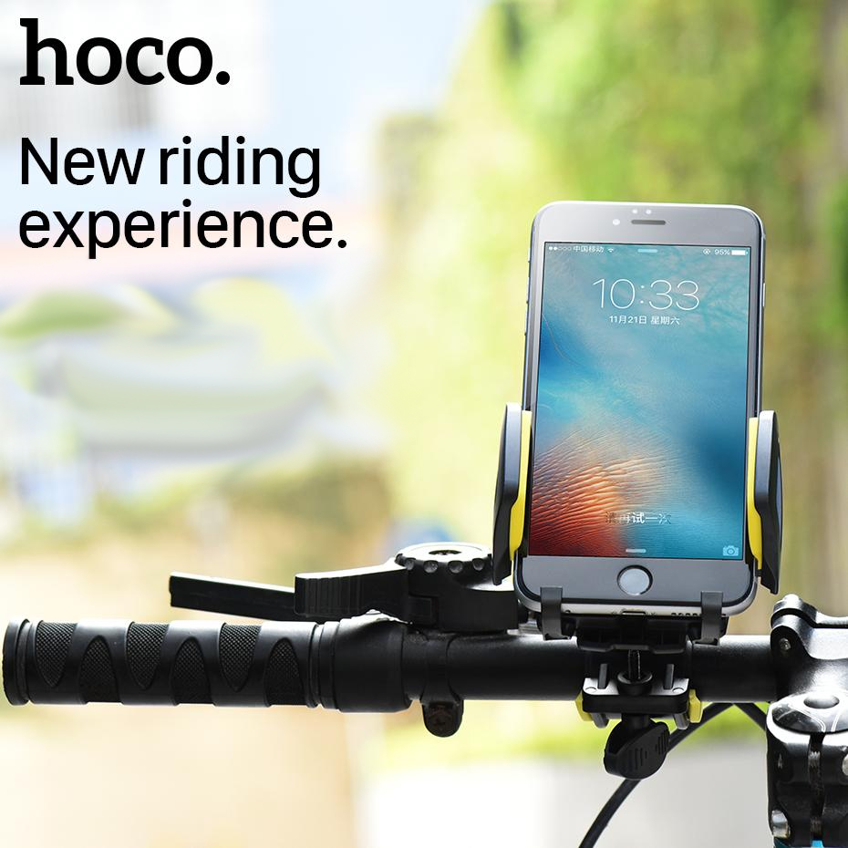 Hoco Universal Bicycle Smartphone Holder Mount Cradle - CA14 - White/Gray