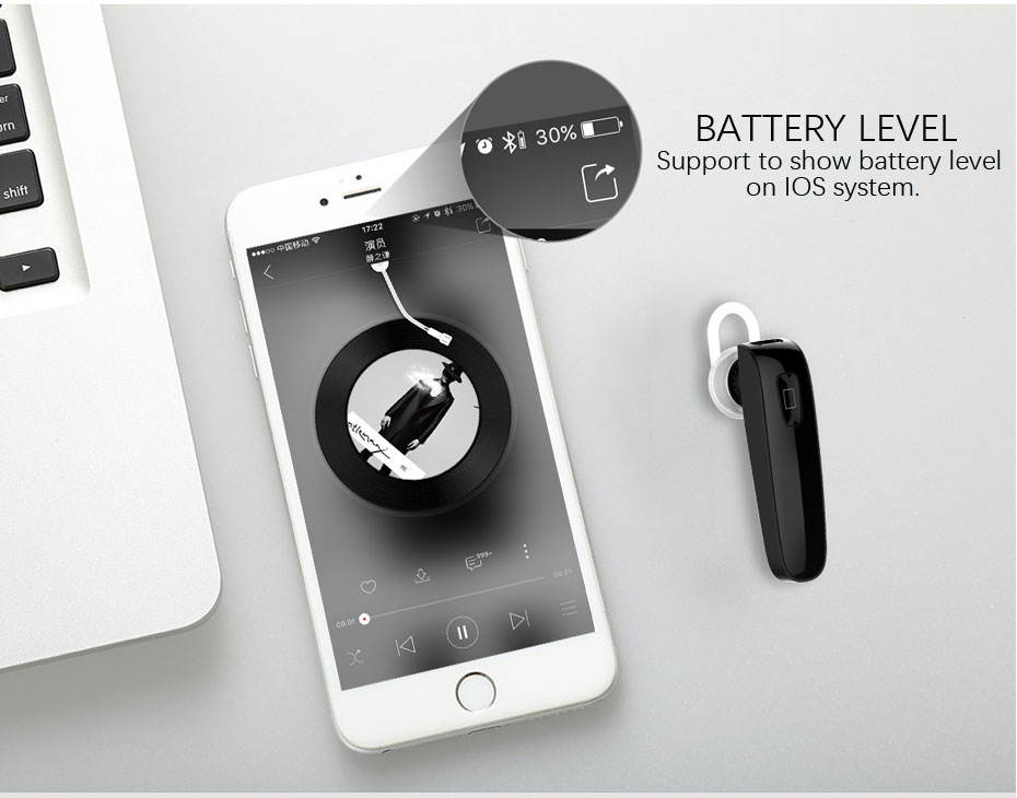 Fshang Bluetooth Handsfree - L3 - White