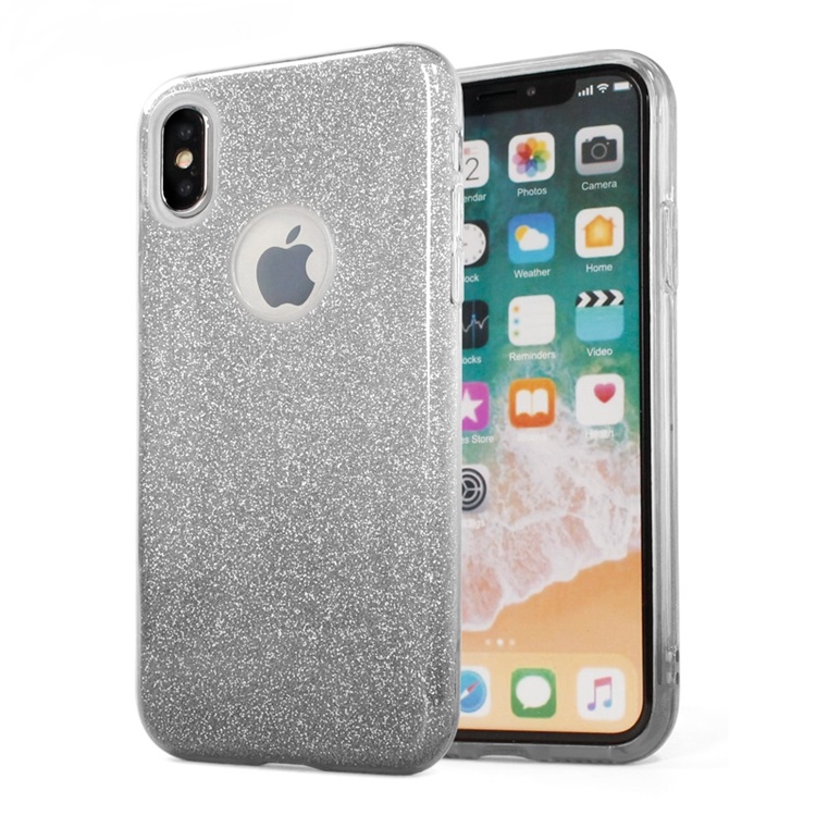 Fshang iPhone X TPU Case - Rose Gradient Series - Black