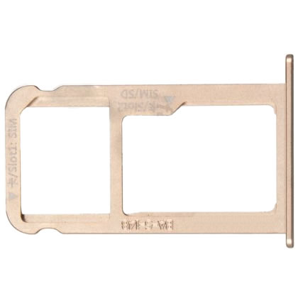 Huawei Mate 9 Simcard holder + Memorycard Holder Gold