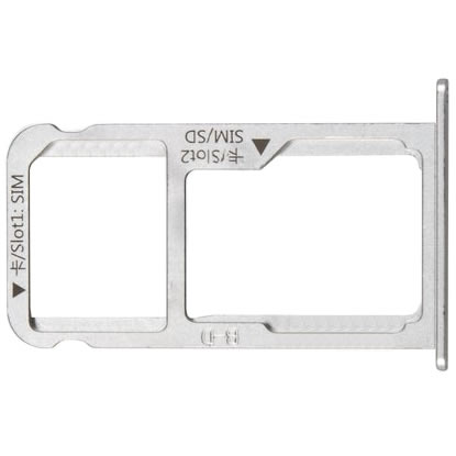 Huawei Mate 9 Simcard holder + Memorycard Holder Silver