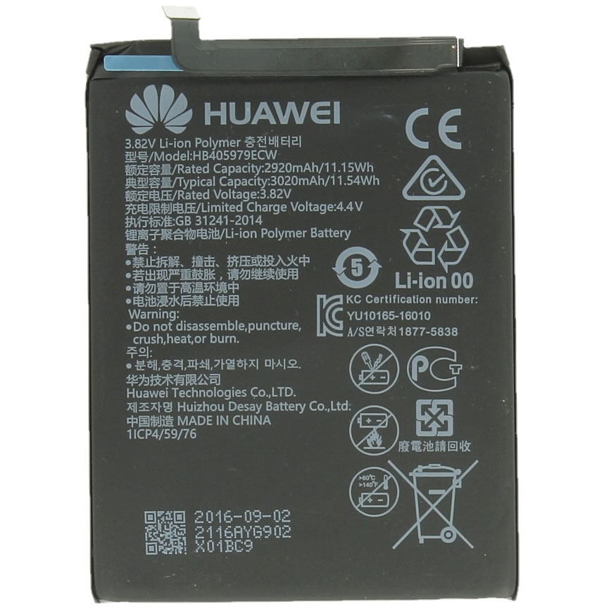 Huawei Nova/Y5 III 2017/Honor 6A/P9 Lite Mini/Honor 6C Pro (JMM-L22)/Y5 (2018)/Y5 Prime (2018) (DRA-LX2)/Honor 6C/Nova Smart (DIG-L01)/Y6 (2019) (MRD-LX1)/Y6 Pro (2019) (MRD-LX2)/Y5 (2019) (AMN-LX1)/Y5p (DRA-LX9)/Y6s (JAT-L29) Battery - HB405979ECW 3020 m