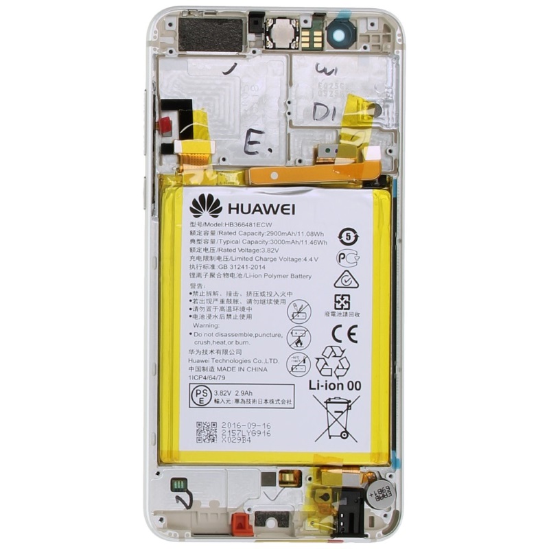 Huawei Honor 8 LCD Display + Touchscreen + Frame - 02350UEN/02350USJ - White