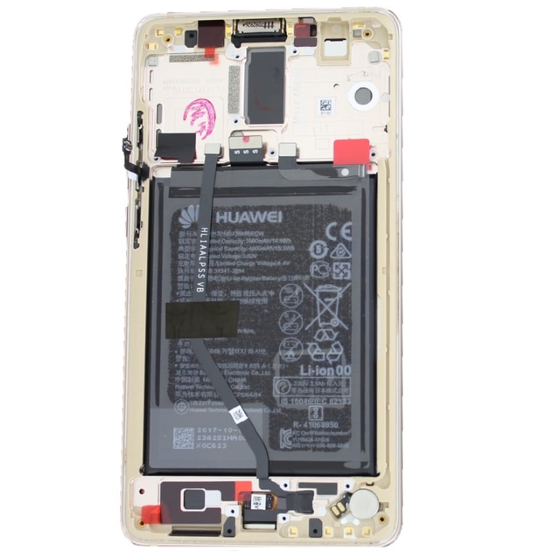Huawei Mate 10 (ALP-L29) LCD Display + Touchscreen + Frame Incl. Battery and Parts 02351SFJ Gold