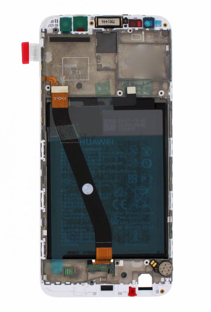 Huawei Mate 10 Lite LCD Display + Touchscreen + Frame 02351QXU/02351QEY Incl. Battery and Parts White