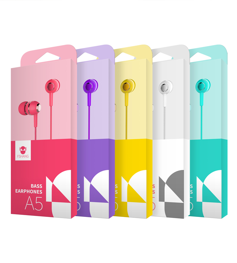 Fshang Smartphones Headset - A5 Series - Purple