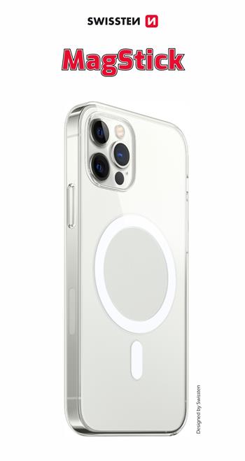 Swissten iPhone 14 Pro Magstick Case - 33001713 - For Magsafe Charging - Transparant