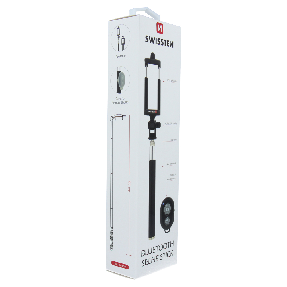 Swissten Bluetooth Selfie Stick - 32000300 - With Remote Control