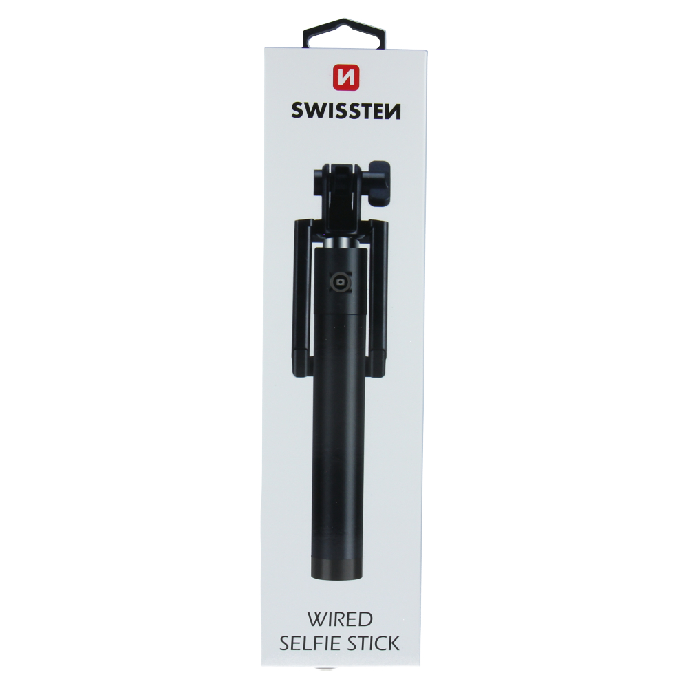 Swissten Wired Selfie Stick - 32000200 - With 3.5mm Jack Cable