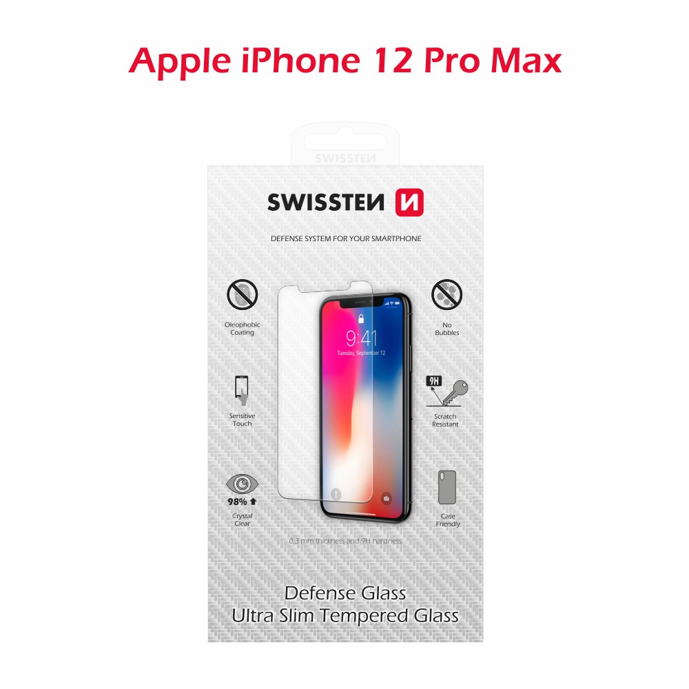 Swissten iPhone 12 Pro Max Tempered Glass - 74517873 - 9H / 2.5D