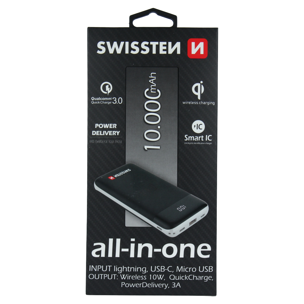 Swissten All-In-One Powerbank - 22013927 - 10.000 mAh