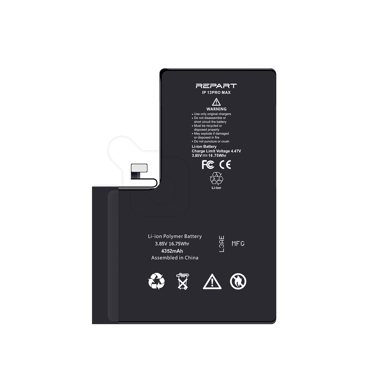 Apple iPhone 13 Pro Max Battery - REPART PRIME - 4352 mAh
