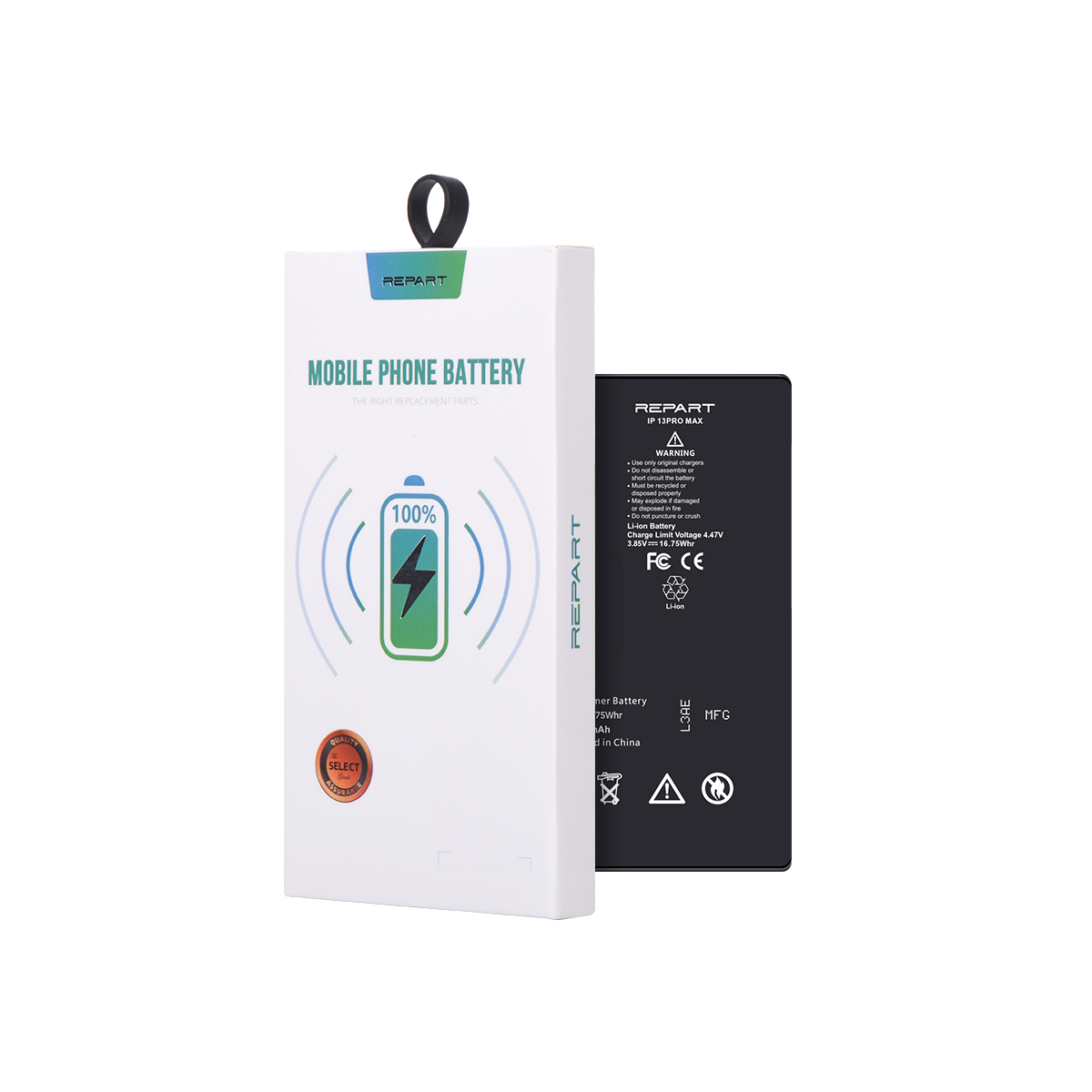 Apple iPhone 13 Pro Max Battery - REPART PRIME - High Capacity - 4800 mAh