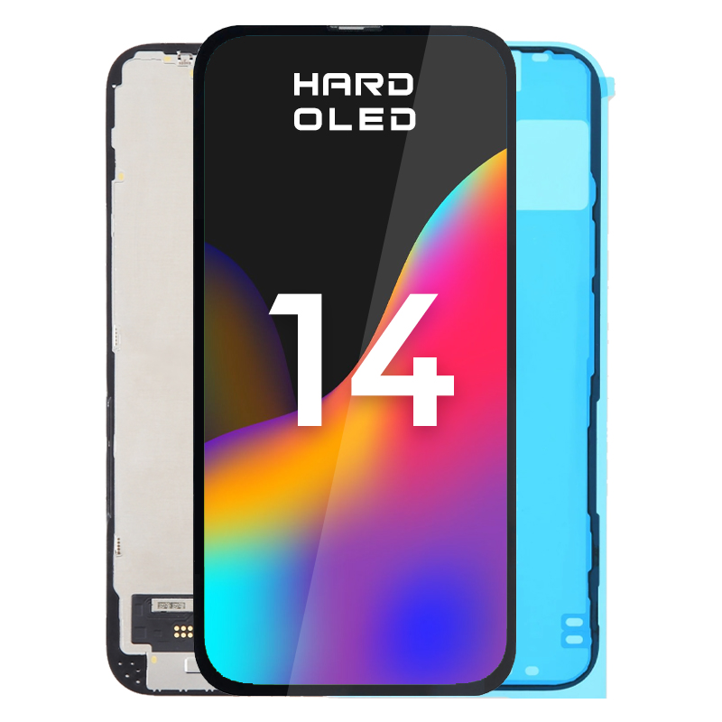 Apple scherm - Geschikt voor iPhone 14 - Hard Oled - Repart - Black