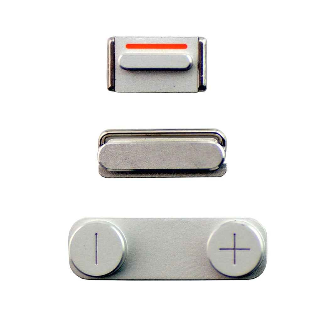 Apple iPhone 5S/iPhone 5G/iPhone SE Side Plugs Set White 