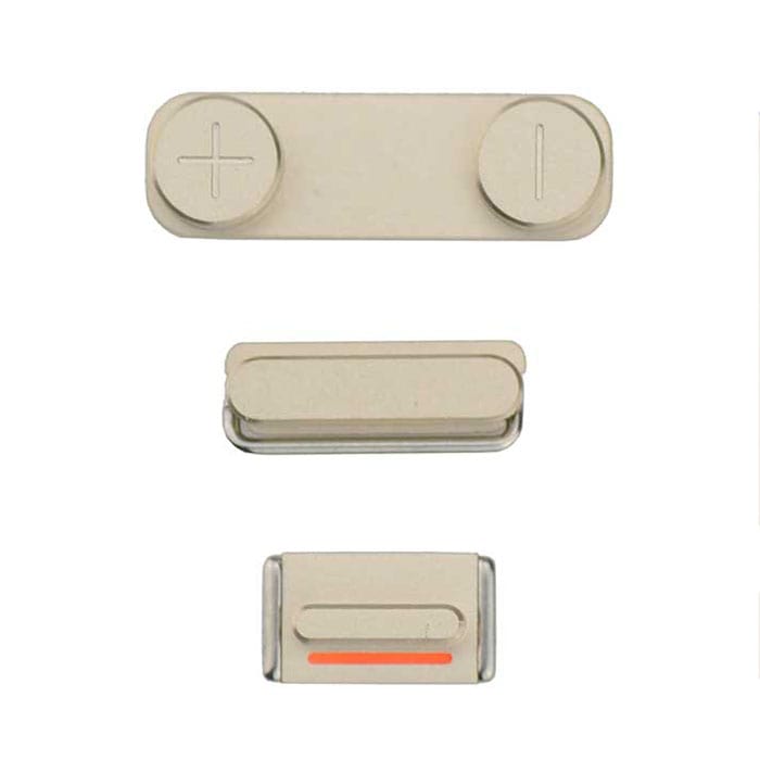 Apple iPhone 5S/iPhone 5C/iPhone 5G Side Plugs Set Gold