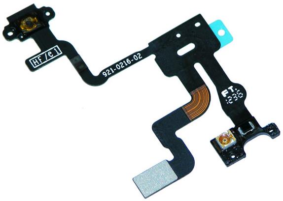 Apple iPhone 4S Power button Flex Cable With Earphone Speaker
