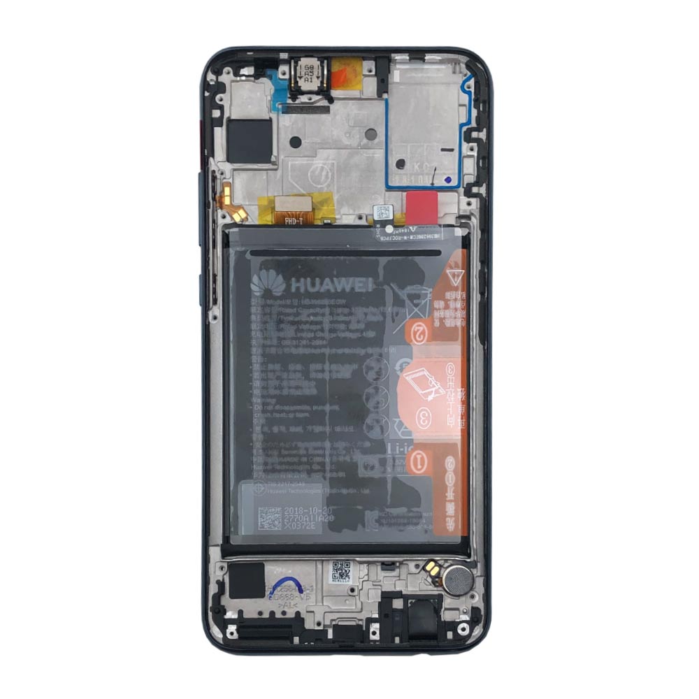 Huawei Honor 10 Lite (HRY-LX1) LCD Display + Touchscreen + Frame Incl. Battery and Parts 02352GWN Black
