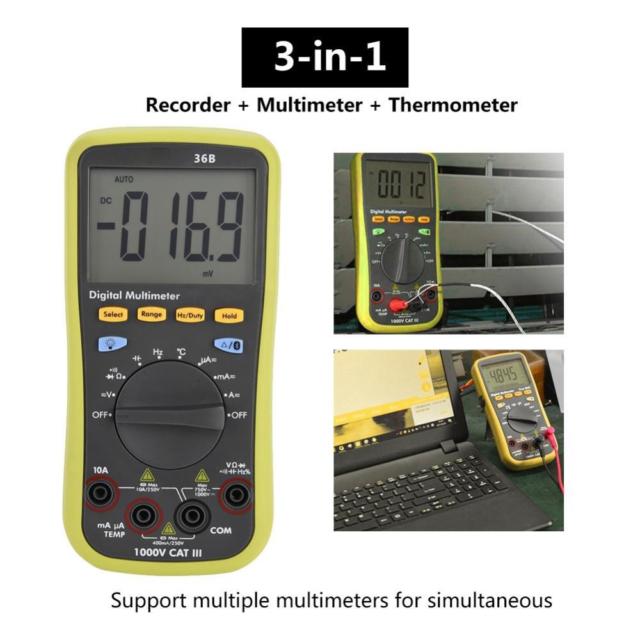 Jabe Professional Bluetooth Digital Multimeter With Smartphone App - 36B