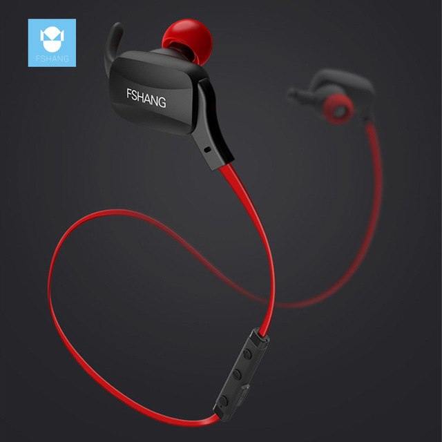 Fshang  Bluetooth  Headset - S2- Black +Red
