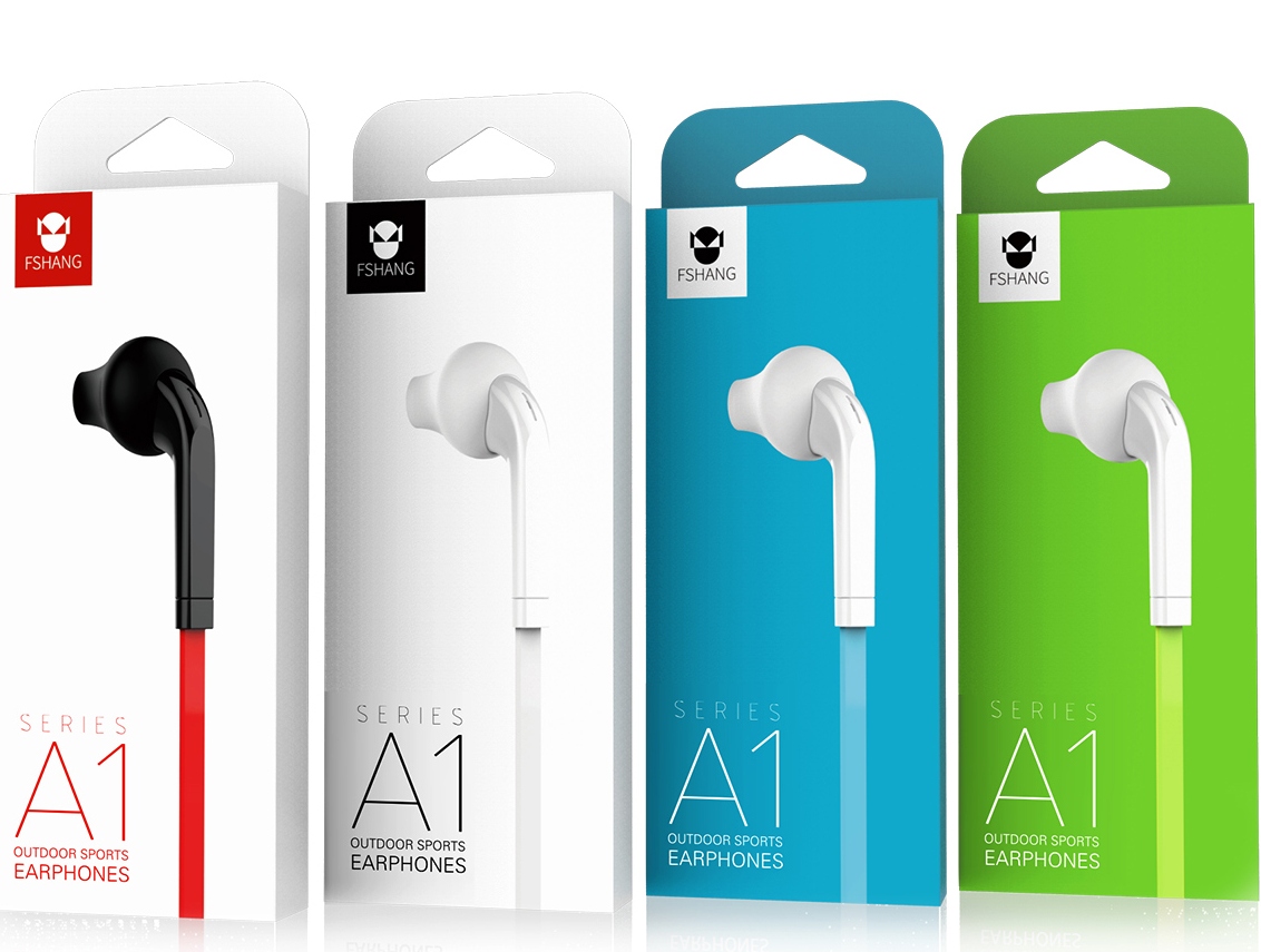 Fshang Smartphones Headset - A1 Series - Black + Red
