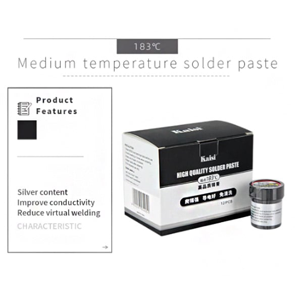 Kaisi Medium Temperature Lead-Free Solder Paste 183°C