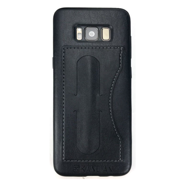 Kanjian Samsung G950F Galaxy S8 Business Card Slot Backcover Leather - Black