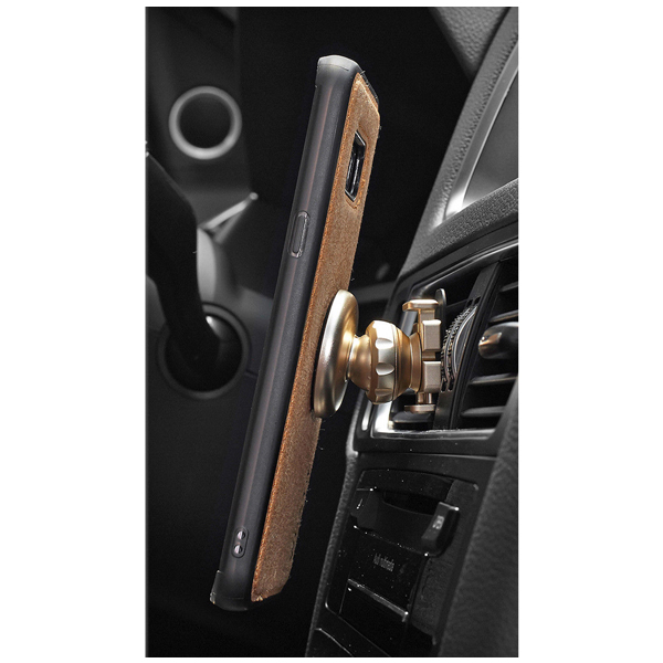 Kanjian Samsung G955F Galaxy S8 Plus Business Card Backcover Slot Leather - Black