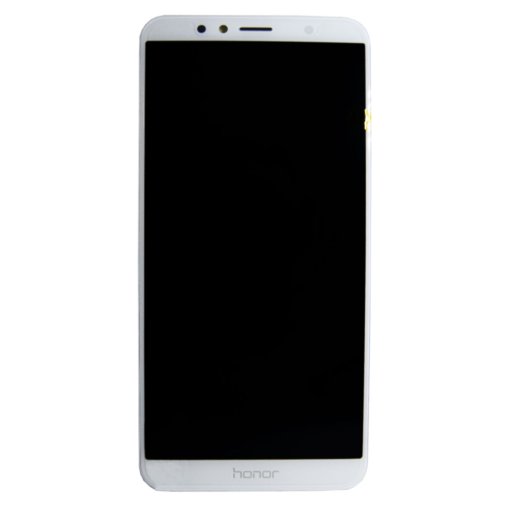 Huawei Honor 7A (AUM-AL00) LCD Display + Touchscreen + Frame Incl. Battery and Parts 02351WER White