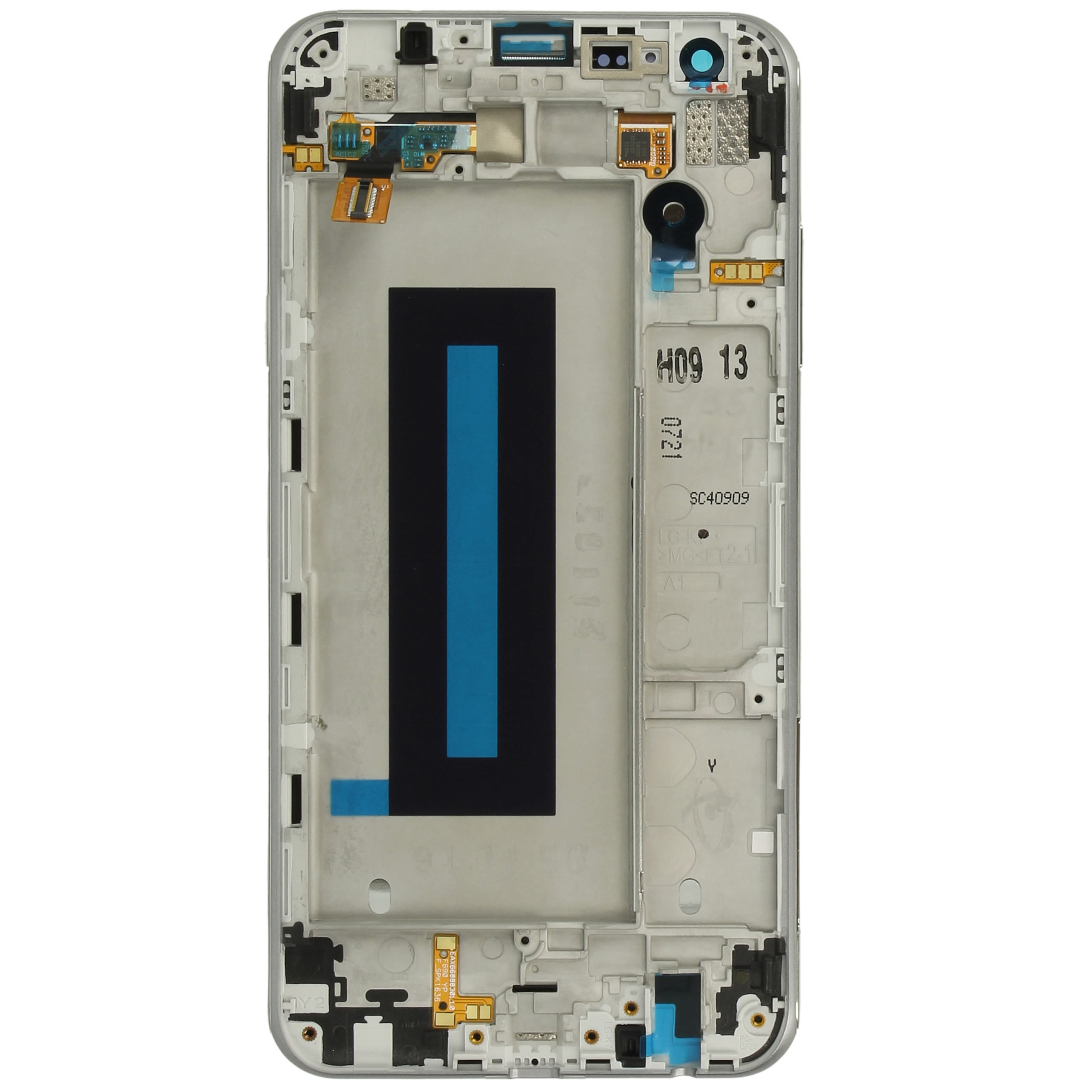 LG X Cam (K580) LCD Display + Touchscreen + Frame ACQ88889904 Titan Silver
