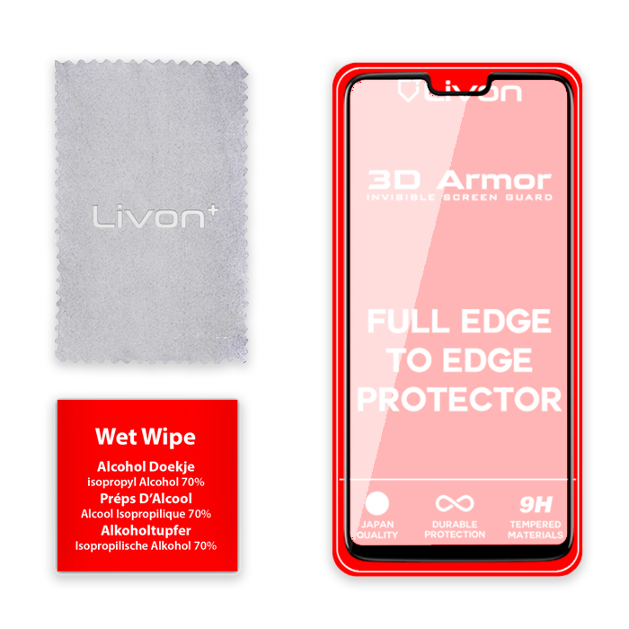 Livon  Samsung SM-J400F Galaxy J4 (2018) Tempered Glass 3D Armor - Black
