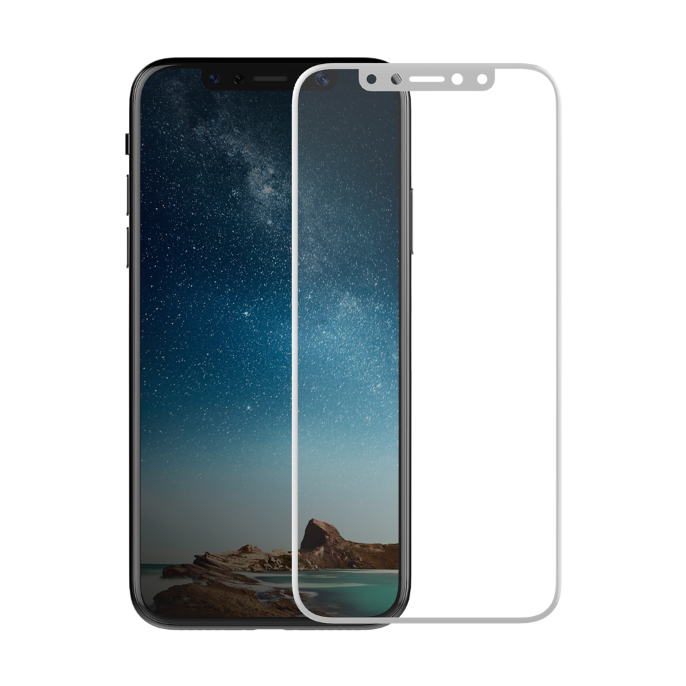 Livon Apple iPhone X/iPhone XS/iPhone 11 Pro Tempered Glass Full 3D Armor - White