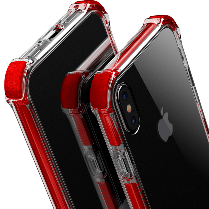 Livon Apple iPhone X/iPhone Xs Tactical Armor - Shock Shield - Red